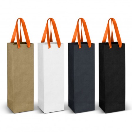 Wine Ribbon Handle Paper Bag Promotional Products